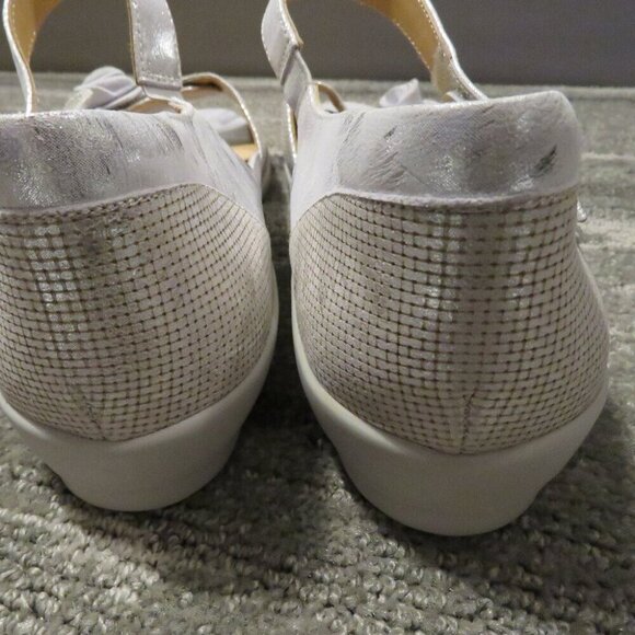 ZIERA Super Support Delta Silver Leaf Rose Comfort Orthotic Sandals Size US 12.5 - Picture 9 of 12
